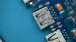toshiba motherboard full view with microscope