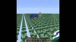 Minecraft but the whole world is waxed weathered copper golem statue