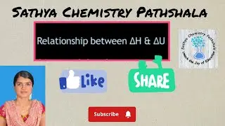 Relationship between enthalpy H and Internal energy U - Derivation (Learn chemistry easily)