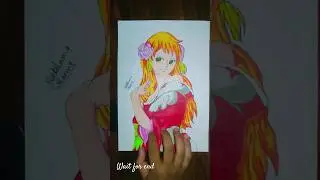 Nami Art #shorts #youtubeshorts #youtube #onepiece #nami #sketch #anime