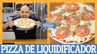 COMO FAZER PIZZA DE LIQUIDIFICADOR | #AnaMariaBrogui