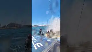 The moment disaster STRUCK in Perth 💥 #SailGP #sailing #racing