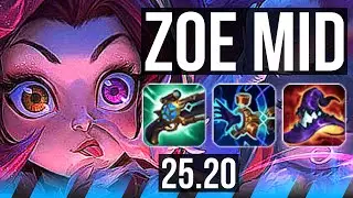 ZOE vs SWAIN (MID) | 14/0/14, Legendary, 48k DMG | NA Master | 25.20
