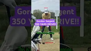 Гордон Сарджент SLOW MO 190 миль/ч Скорость мяча: анализ замаха водителя #slowmotiongolfswings #golf