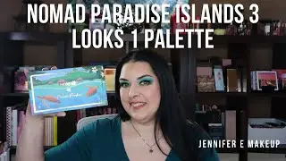 3 Looks 1 Palette - Nomad Cosmetics Paradise Islands Eyeshadow Palette