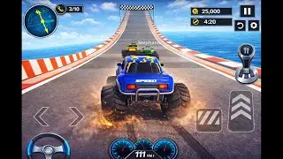 Monster Truck Race on Crazy Track | Epic Jump & Speed Gameplay