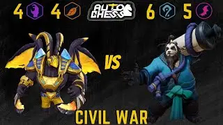 Civil War - Meta 4 Witcher vs 6 Mage 5 Dragon | Auto Chess S20