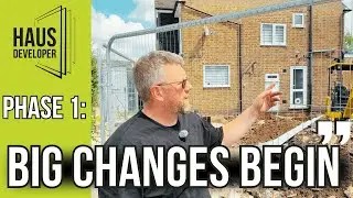 Watch Us Build a Double Storey Extension: Phase 1 - From Demolition to Concrete Pouring!