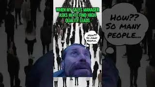 Finding quality leads in the lead jungle be like.. | #sales #shorts #salesstrategy #humor
