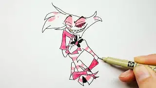 How to Draw Angel Dust From Hazbin Hotel