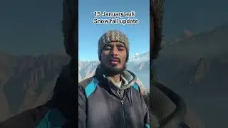 15 January 2026 auli snow fall update #auli #snowfall #shortsfeed #viralshort #sanjunegi #trending