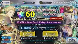 60 Quartz And a Dream For Gilgamesh - FGO 17 Million Downloads Campaign