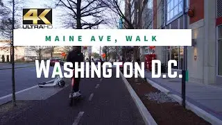 Taking a walk on Maine Ave S.W. Washington D.C. 4K