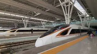 High Speed Rail HSR Train CR 400 BF Shanghai Hongqiao Railway Station 上海虹桥站 China 中国