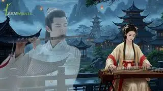 Relaxing Chinese Bamboo Flute & Guzheng Music | Calm Traditional Instrumental for Stress Relief☘