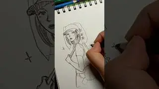drawing minji || sketchbook ideas #art #pencilsketch #newjeans #supershy #arttutorial