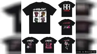 Music Band Gorillazs Punk Rock Print T Shirt 90s Casual Fashion Short Sleeve  T Shirt Unisex