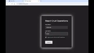 React js CRUD operations axios