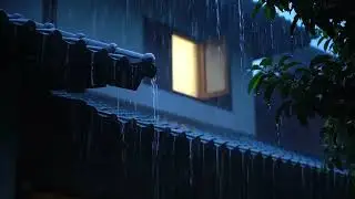 Pounding Rain on Roof: Heavy Rain Sounds for Deep Sleep 💤 ASMR Tin Roof