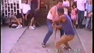 Heyrosa De Cuerdas Eskrima - GM Liborio doing some stick sparring!