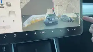 Tesla Model 3 Hack: View the rear view camera while driving (and still keep the navigation in view)