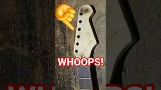 Stripping Paint the Dumb Way | Guitar Modification SHORT