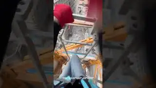 Just as I climbed onto the tower crane and before I even started working my stomach starte