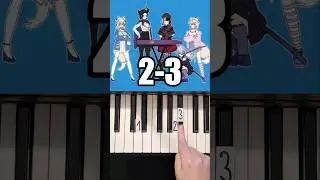 Team Tomodachi hololive english advent cover piano tutorial #shorts