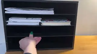 Der beste Organizer, GDINDINFAN Holz Schreibtisch Briefablage, Akten Organizer, Papieraufbewahrung,