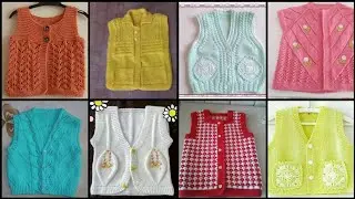 Knitted Half Sweater Design For Baby Boy and Girl/Knitted Half Jacket Design For Kids