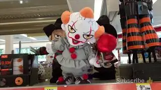 Animated Pennywise IT Halloween Doll Red Balloon Decoration Movie Costume Mask