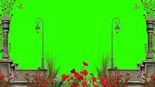Green Screen Beautiful Garden Background HD Video / Green Screen Bird Flying 🐦 / Green Screen Nature