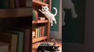 snowball and shadow part 4 of 8 #shorts #cat #ai