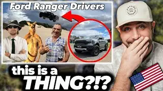 American Reacts to Ford Ranger Drivers in Australia 😂