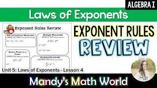 Exponent Rules Review