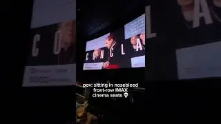 Места в первом ряду в кинотеатре IMAX 💀 Конклав