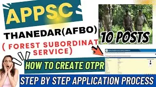 APPSC THANEDAR notification OTPR APPLY PROCESS 2025|APPSC THANEDAR NOTIFICATION APPLY|#appsc #apjob
