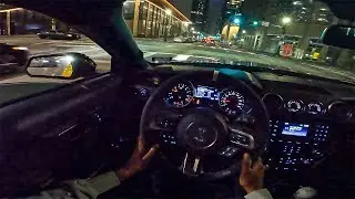 TERRORIZING THE CITY IN MY STRAIGHT PIPE SHELBY GT350 AT 2AM (POV DRIVE)