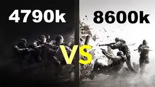 4790k VS 8600k in Rainbow 6 Siege - CPU Benchmark