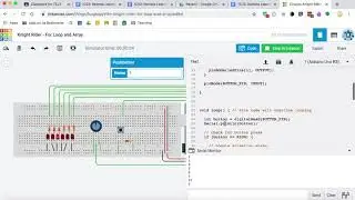 Arduino Knight Rider: Using a Button / Digital Read Method