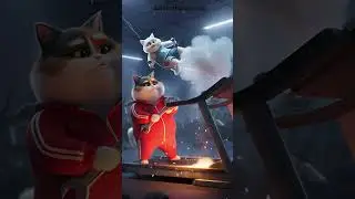Angry Cat Mabel's Gym Sabotage ARREST | Funny AI Cat Video #shorts #cat #ai #mabel