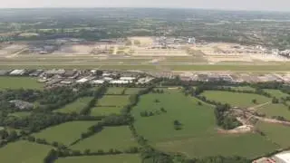 Gatwick Airport: Aerial footage of site for new runway