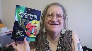 Space Candy Freeze Dried Sour Gummy Worms Taste Test and Review