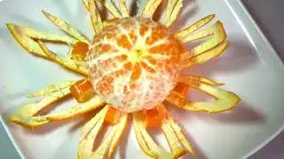 How to make a Orange FlowersOrange Flowers IV | Fruit & Vegetable craft | Fruit & Vegetable Idea |