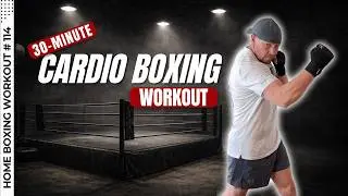 30 MIN CARDIO HIIT WORKOUT - BOXING INSPIRED - Full Body, No Equipment, follow along