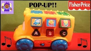 1999 Fisher-price musical pop up bus bilingual English and Spanish learning toy