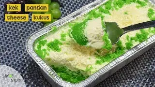 KEK PANDAN CHEESE KUKUS SUKATAN CAWAN