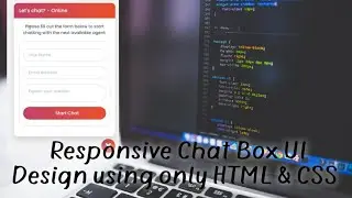 Responsive Chat Box UI Design using only HTML & CSS | WebTutorials | Tutorial Video Coming Soon
