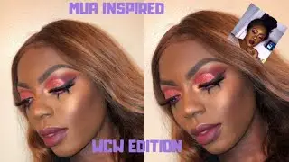 DRAMATIC GLITTER CUT CREASE WITH BOTTOM LASHES | INSPIRED MAKEUP/WCW (MUA EDITION) | MICHELLE IYERE