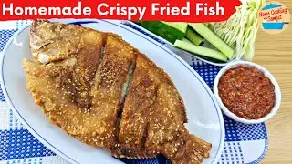 Homemade Crispy Fried Fish with Sesame Seeds
